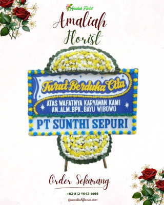 Papan Bunga Duka di Slerok