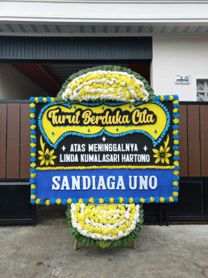 Papan Bunga Duka di Slerok